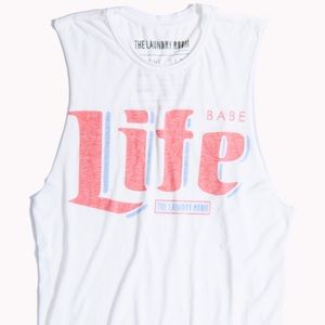 The Laundry Room Babe Life Crop Muscle Tee